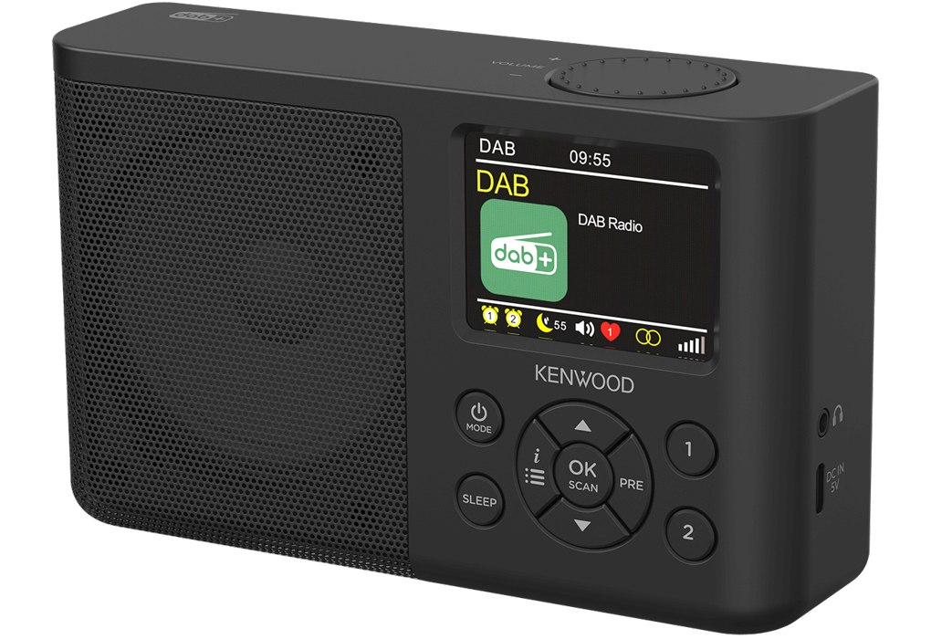 Kenwood CR M33DAB Tragbar Digital Schwarz Video & Audio