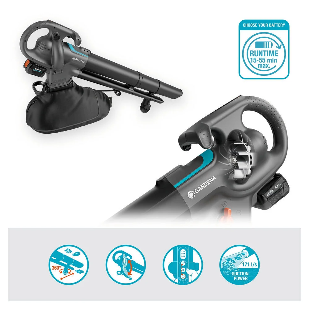 GARDENA PowerJetCollect 18V P4A solo Laubsauger Gartenmaschinen
