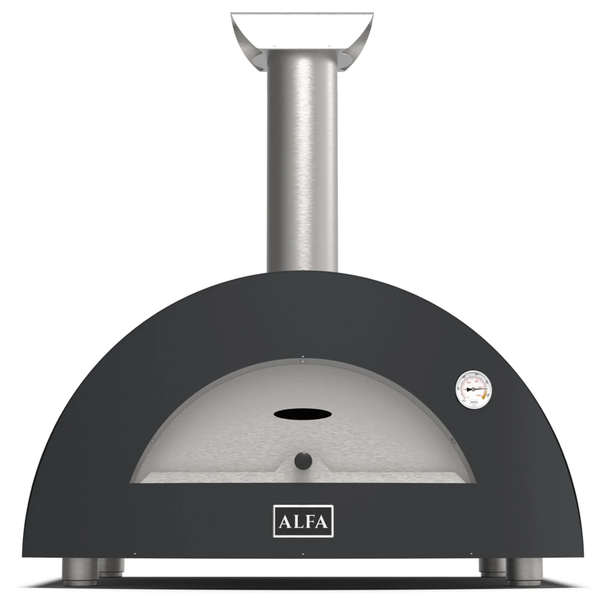 Alfa Forni Moderno 2 Pizze Holz Schiefer Grau Grills