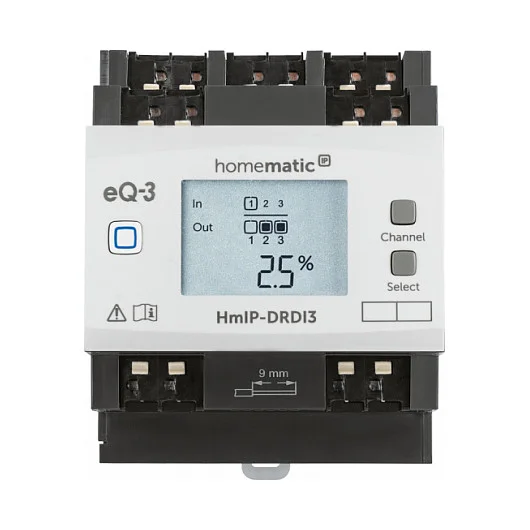 eQ 3 Homematic IP Dimmaktor fuer Hutschienenmontage   3 fach Smart Home Zubehoer