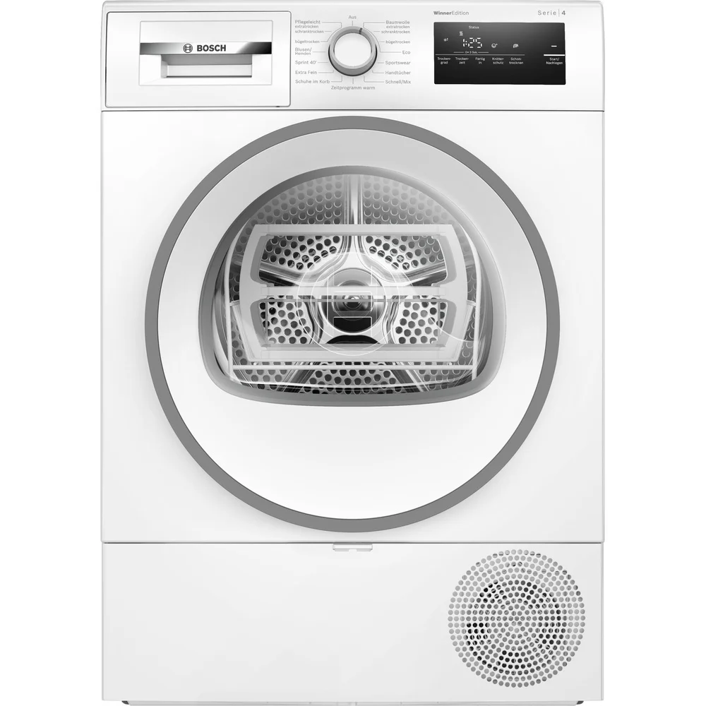 Bosch Serie 4 WTH85VWJN Waeschetrockner Freistehend Frontlader 8 kg Weiss Kuechengrossgeraete