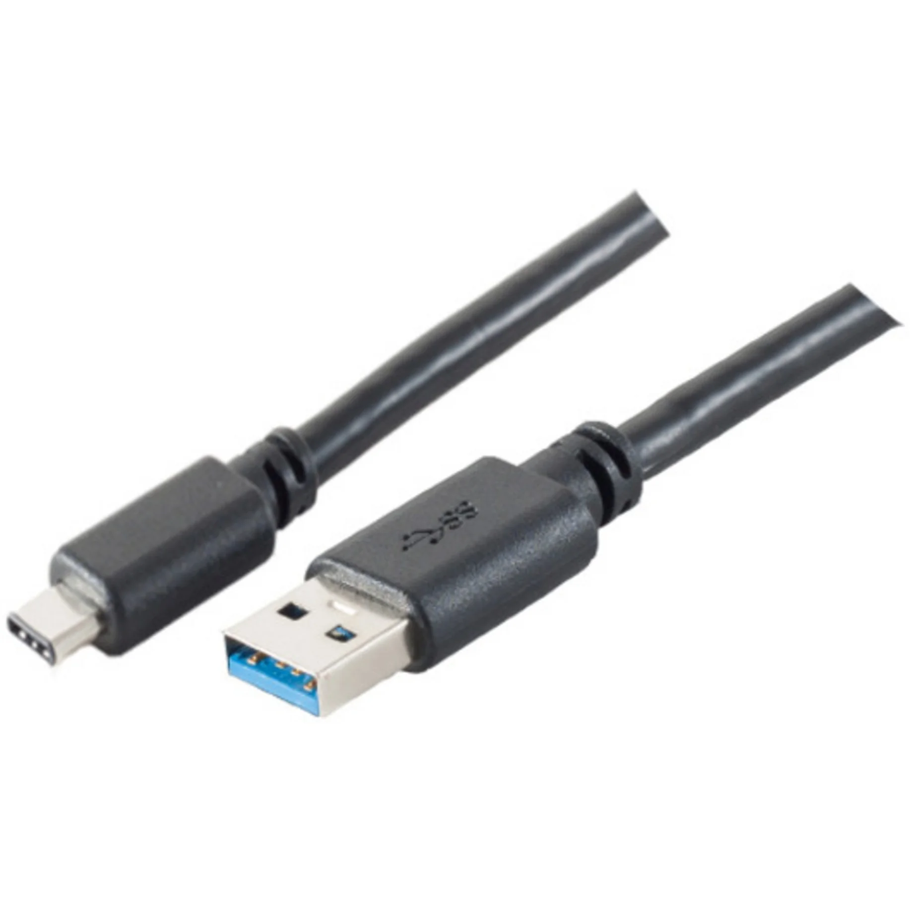 S Conn USB C   USB 3 0  ST ST  1 8m Adapterkabel Schwarz PC-Zubehoer