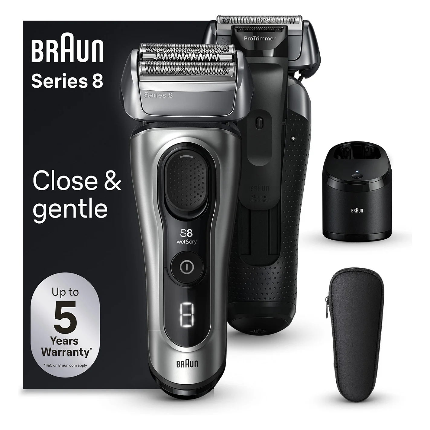 Braun Series 8 Rasierer Herren mit 4 1 Scherkopf  Elektrorasierer Koerperpflege