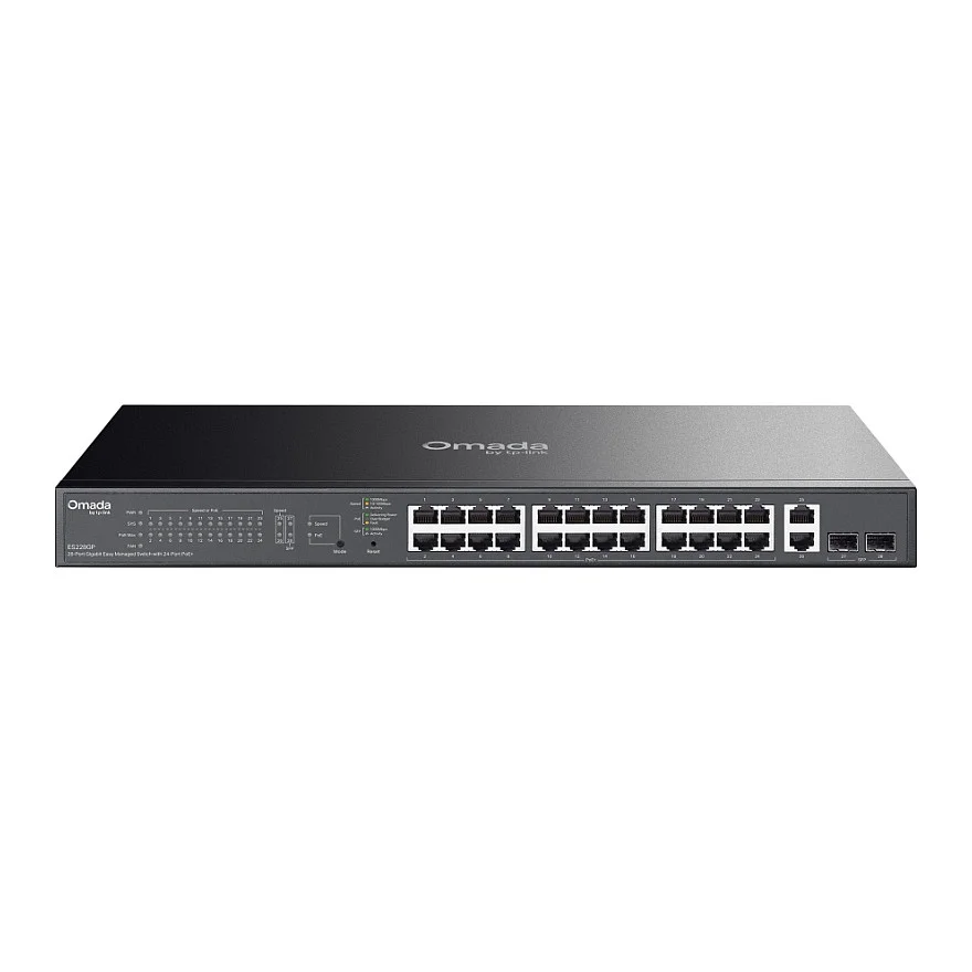 TP Link Omada ES228GP 28 Port Gigabit Easy Managed Switch 24 Port PoE  Switches