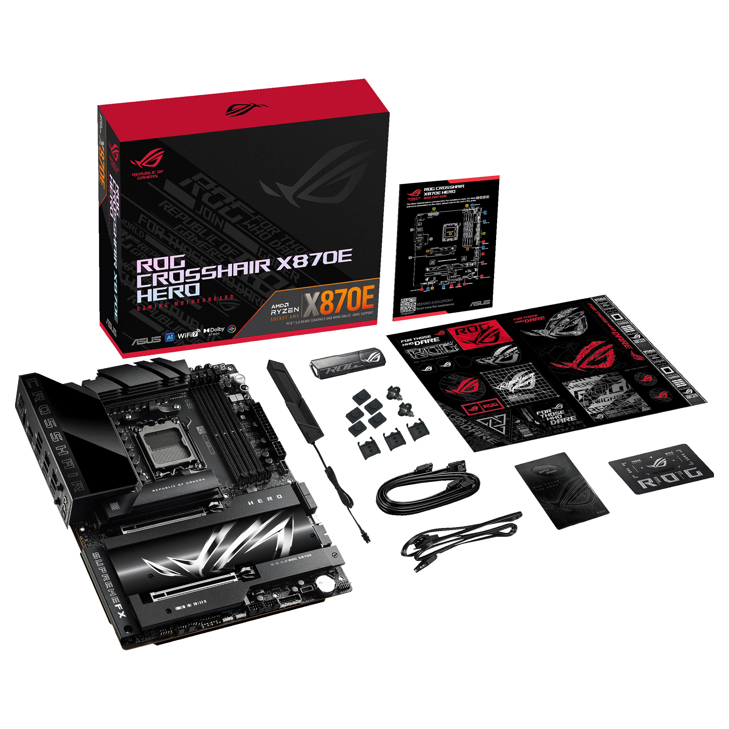 ASUS AM5 ROG CROSSHAIR X870E HERO ATX PC-Zubehoer