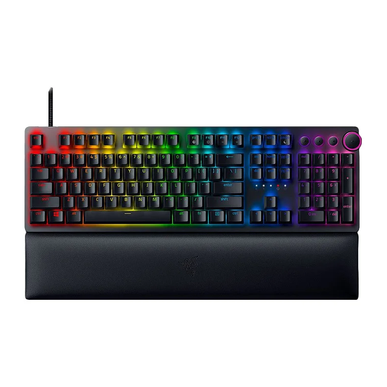 Razer Keyboard Huntsman V2 Gaming  DE  black Full Size On the fly Makro Tastaturen & Maeuse