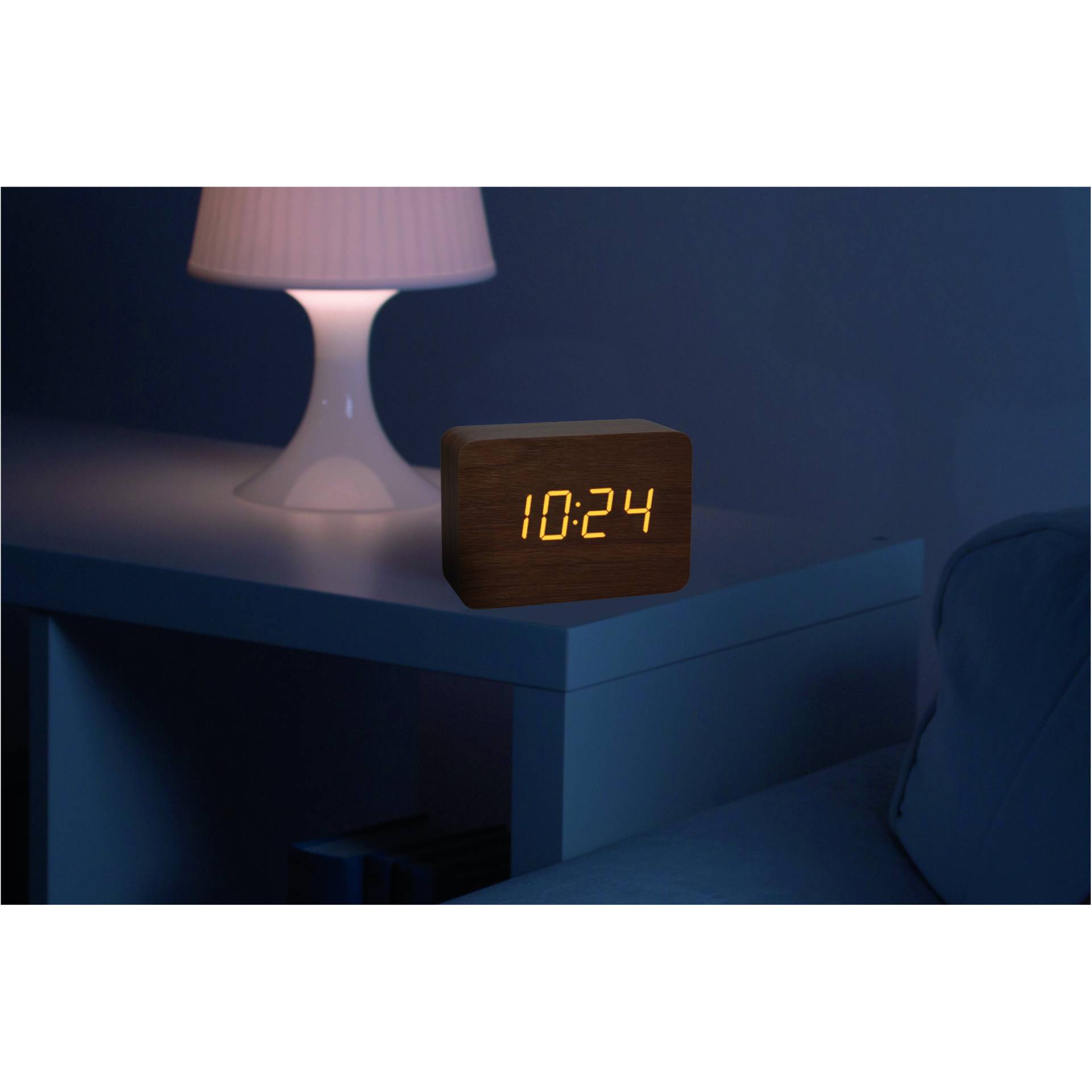 TFA Dostmann TFA 60 2549 08 CLOCCO Funkwecker Holz Optik braun Uhren