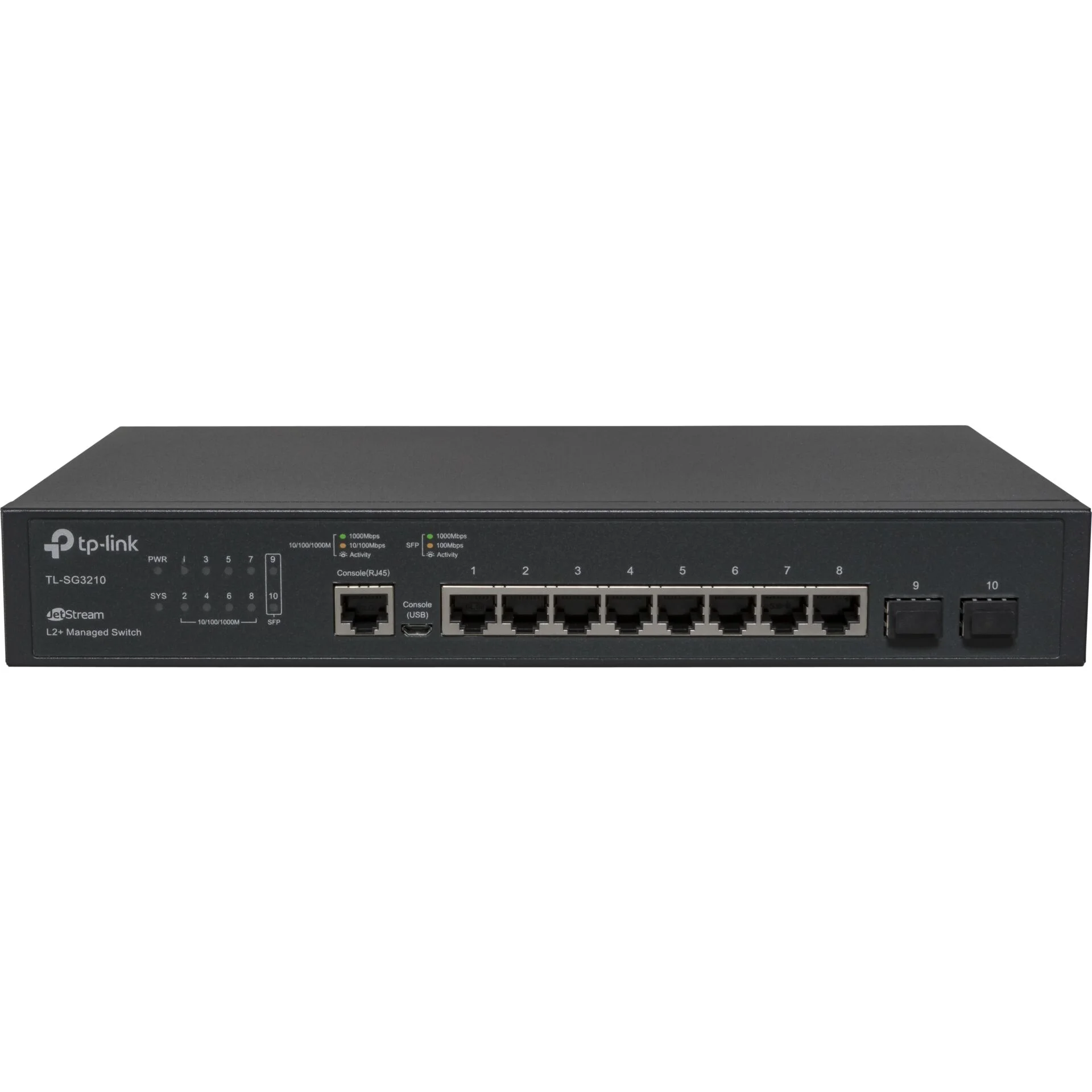 TP Link Omada SG3210 Netzwerk Switch Managed L2 L3 Gigabit Ethernet 10 100 1000 1U Schwarz