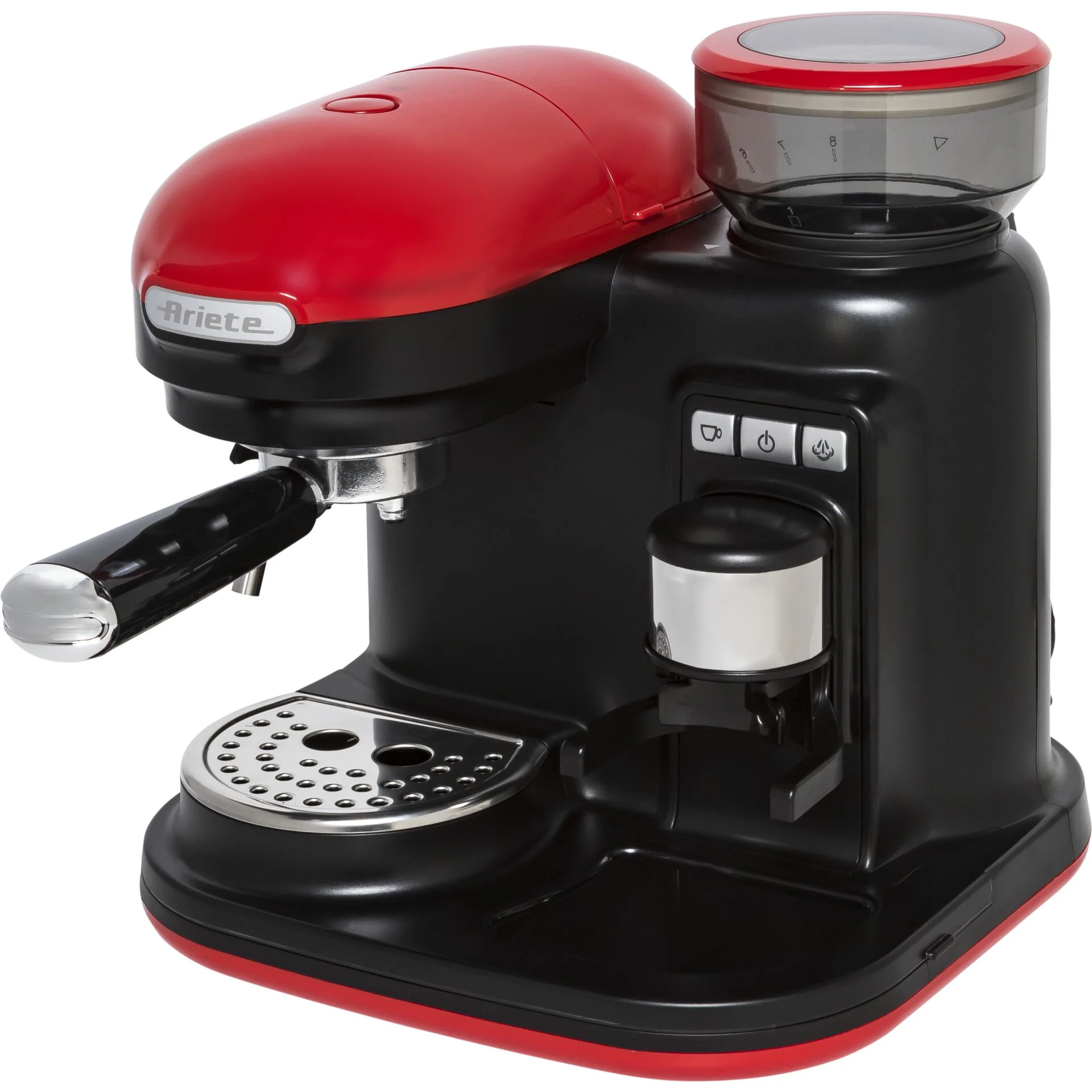 Ariete Moderna Espressomaschine inkl  Kaffeemuehle Siebtraegermaschinen