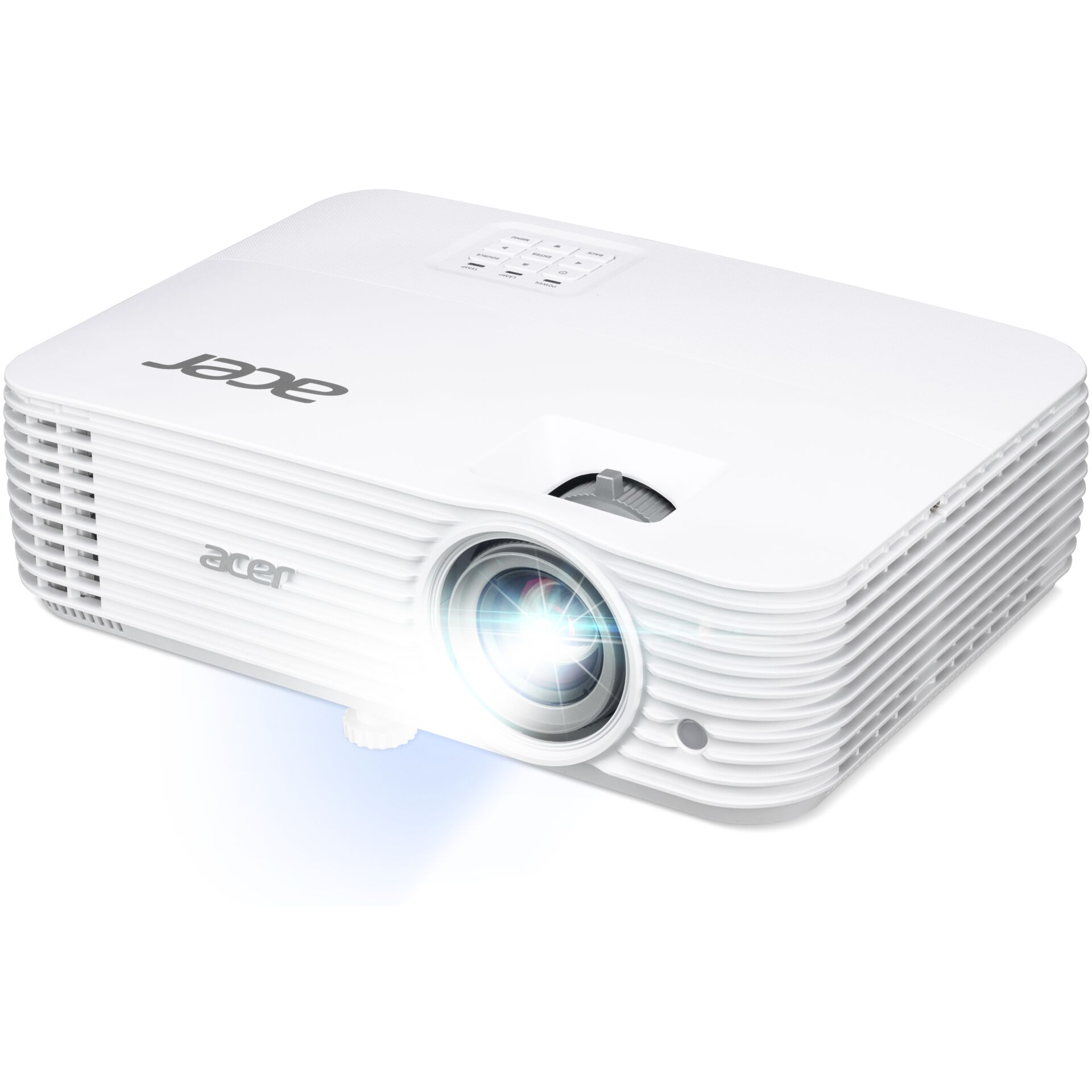 Acer P1657Ki Standard Throw Projektor 4500 ANSI Lumen DLP 1080p  1920x1080  3D Weiss Video & Audio
