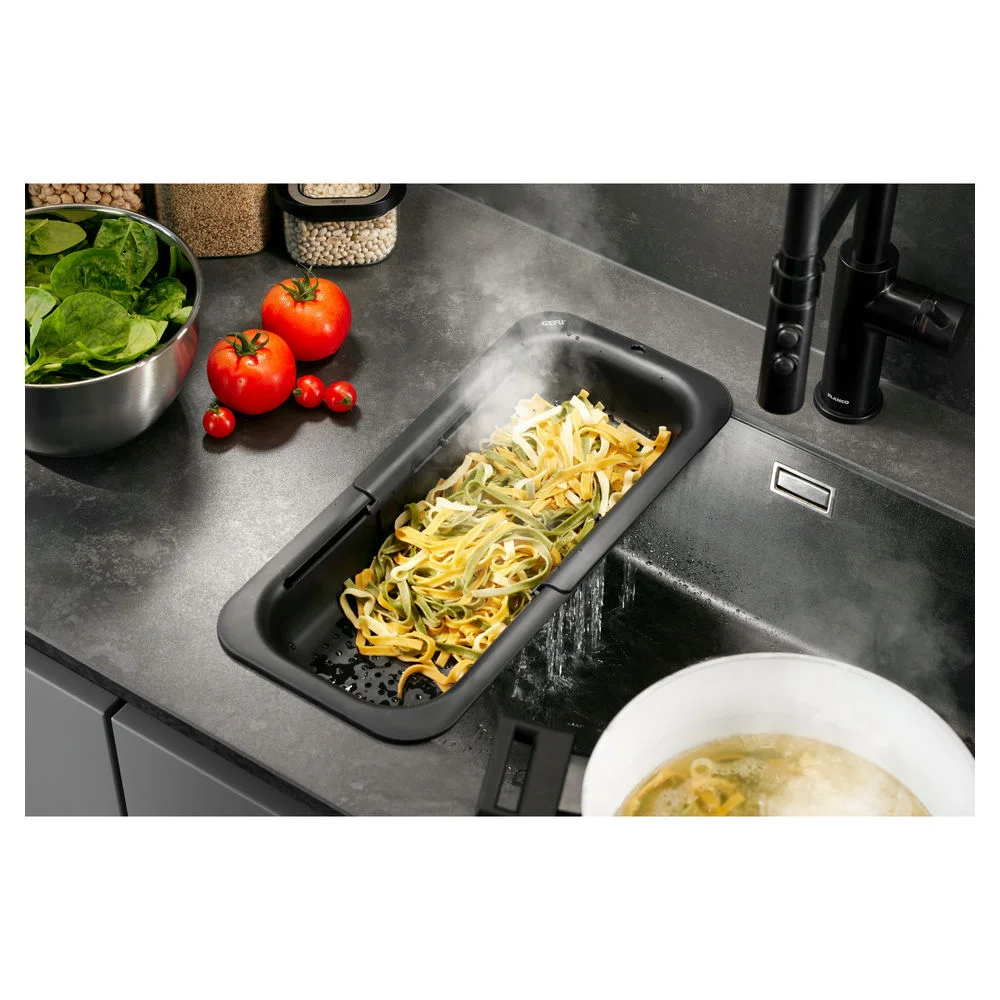 Gefu Spuelbeckensieb Drenare  schwarz Kueche