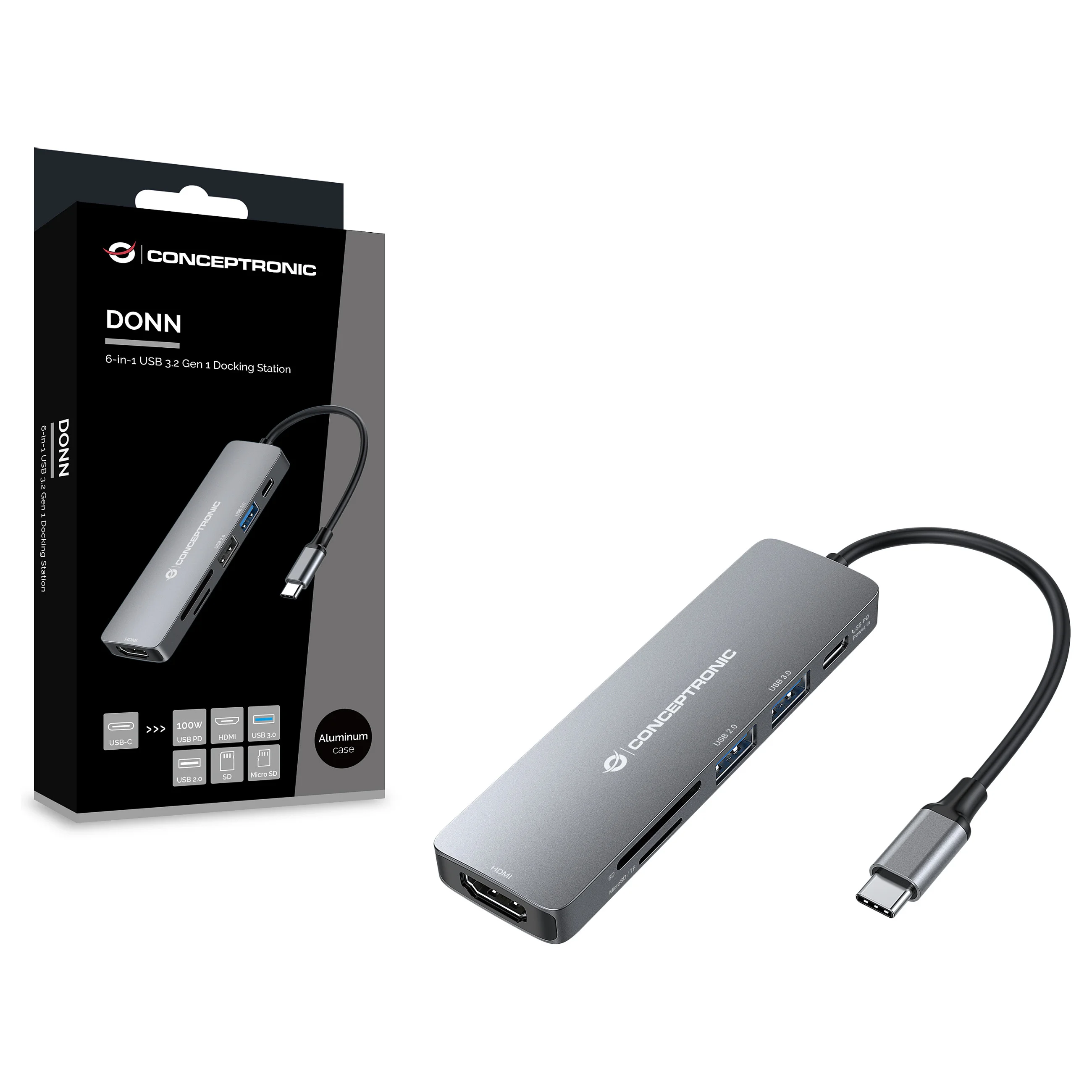CONCEPTRONIC donn11g 6 in 1 usb c adapter Akkus Powerbanks & Kabel