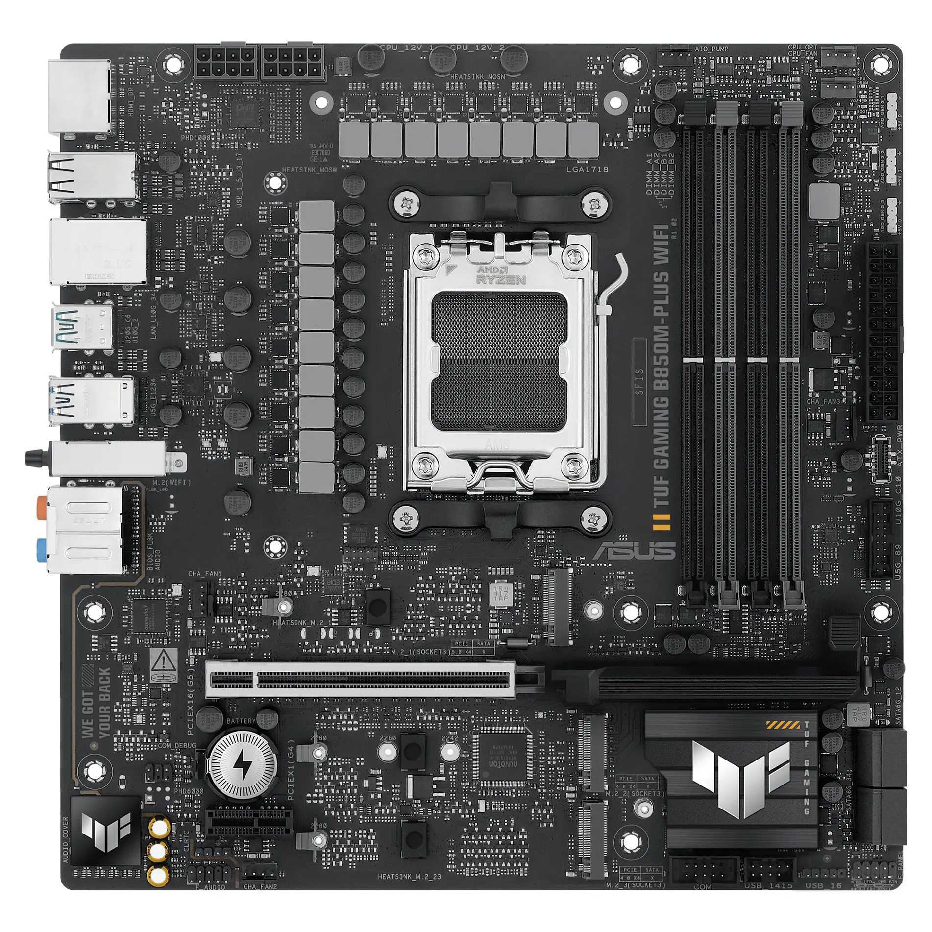 ASUS TUF GAMING B850M PLUS WIFI AMD B850 Sockel AM5 micro ATX PC-Zubehoer