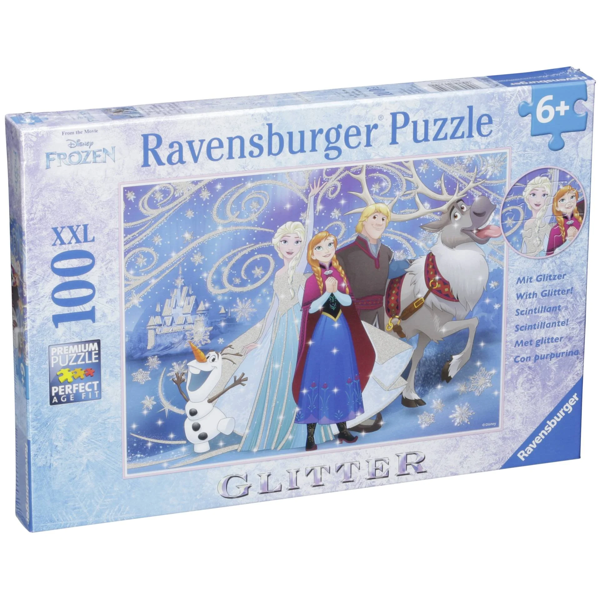 Ravensburger Frozen Glitzernder Schnee 100 Teile XXL Brettspiele & Puzzle