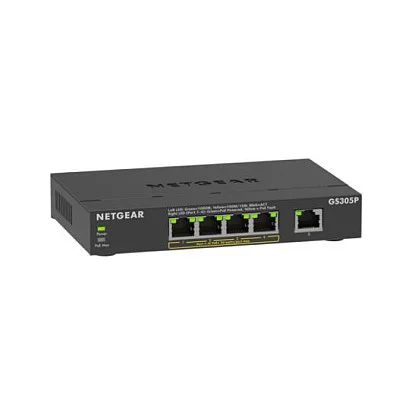 NETGEAR GS305Pv3 Unmanaged Gigabit Ethernet  10 100 1000  Power over Ethernet  PoE  Schwarz Switches