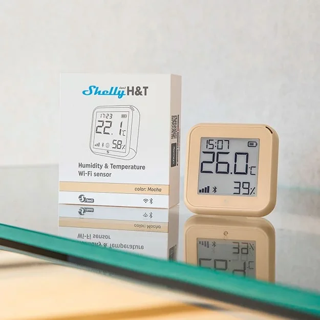 Shelly Plug   Play ZollH T Gen  3 Matte MochaZoll Temperatur    Feuchtigkeitssensor WLAN BT USB C   Batterie  n e   Temperatursensoren