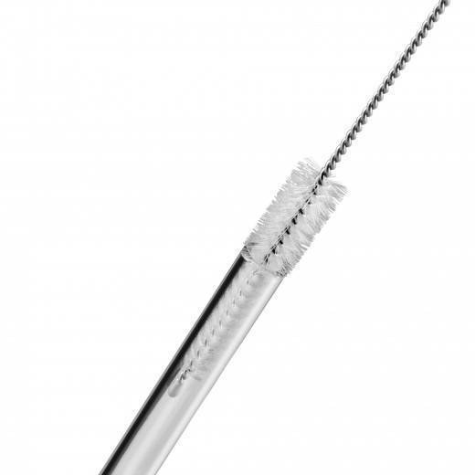 WMF 09 5169 2000 Wiederverwendbarer Trinkhalm Transparent Glas 6 Stueck e  Besteck & Aufbewahrung