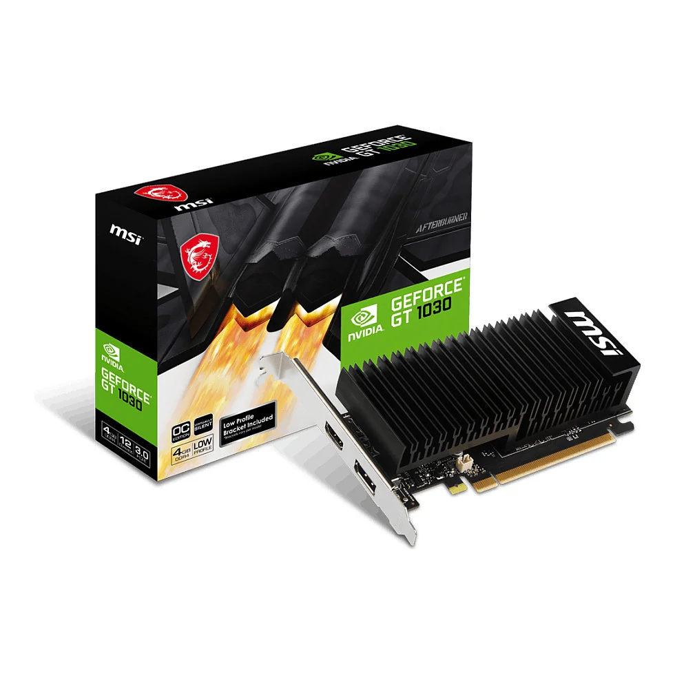 MSI GeForce GT 1030 4GHD4 LP OC NVIDIA 4 GB GDDR4 PC-Zubehoer