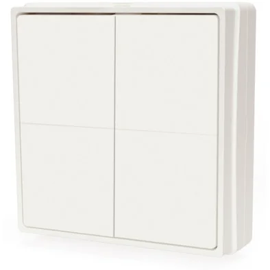 Shelly Plug   Play ZollBlu WallZoll Switch 4 Wandtaster 4 fach 16 Aktionen Weiss Smart Home