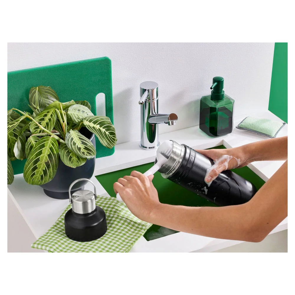 Le Creuset Trinkflasche On The Go 1000 ml  Schwarz Matt Besteck & Aufbewahrung