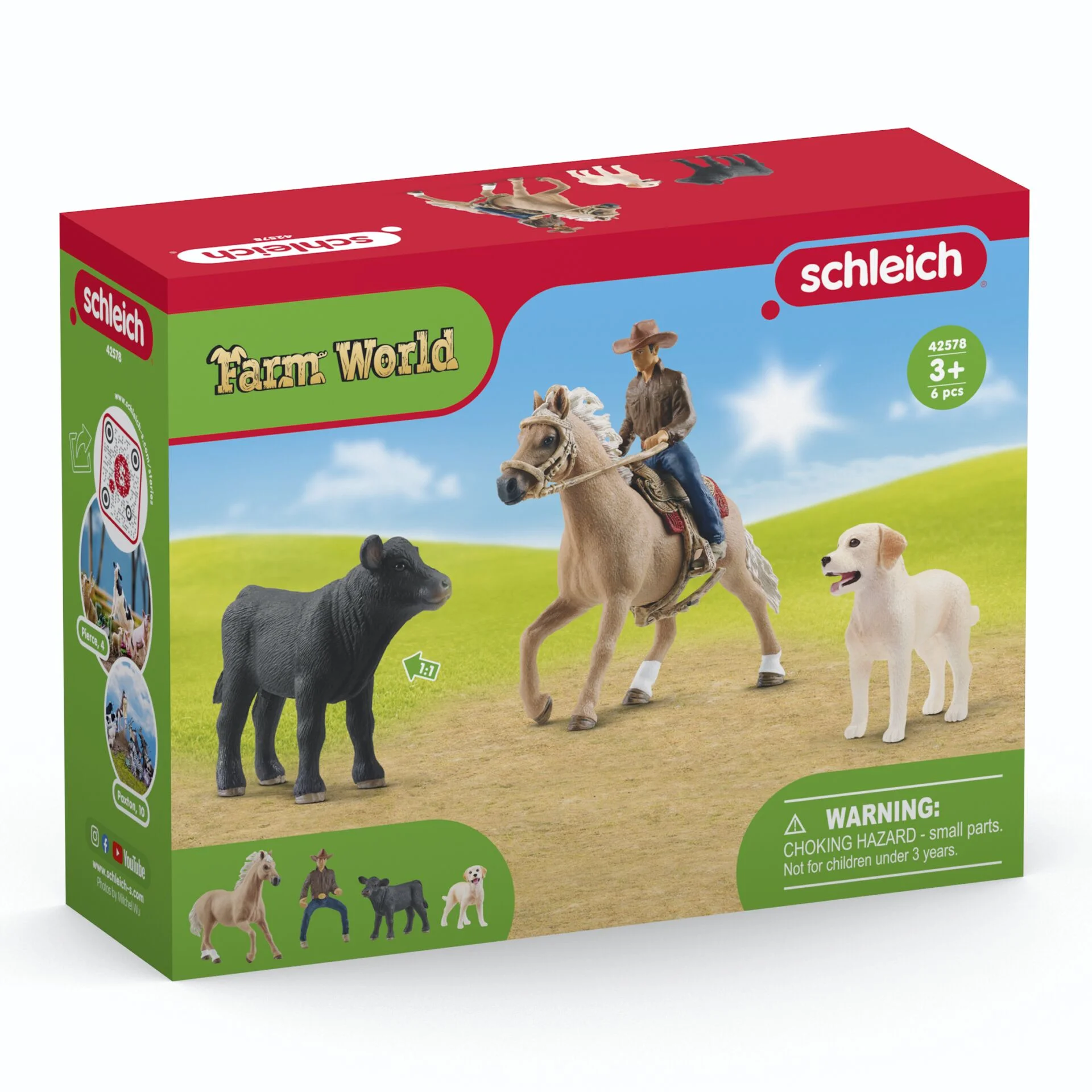 Schleich Farm World 42578 Westernreiten Spielfiguren