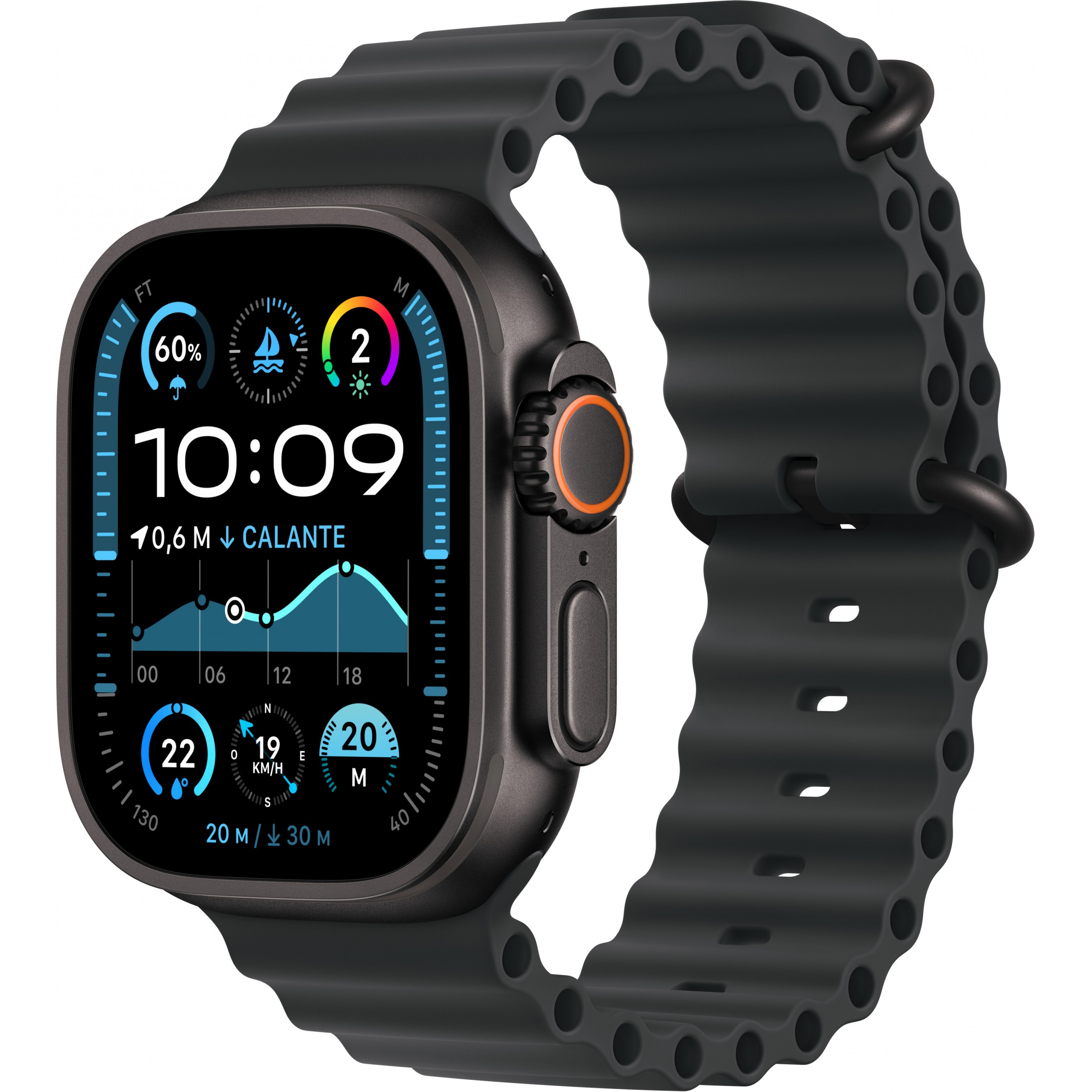 Apple Watch Ultra 2 49mm GPS 4G Titan Ocean schwarz schwarz Smartwatches & Fitnesstracker