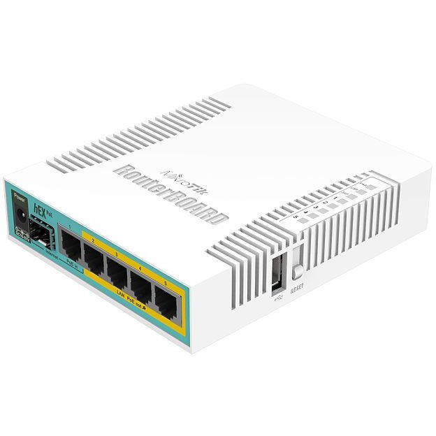 MikroTik RB960PGS Router 5x Gigabit Ethernet 1x SFP RouterOS Schwarz