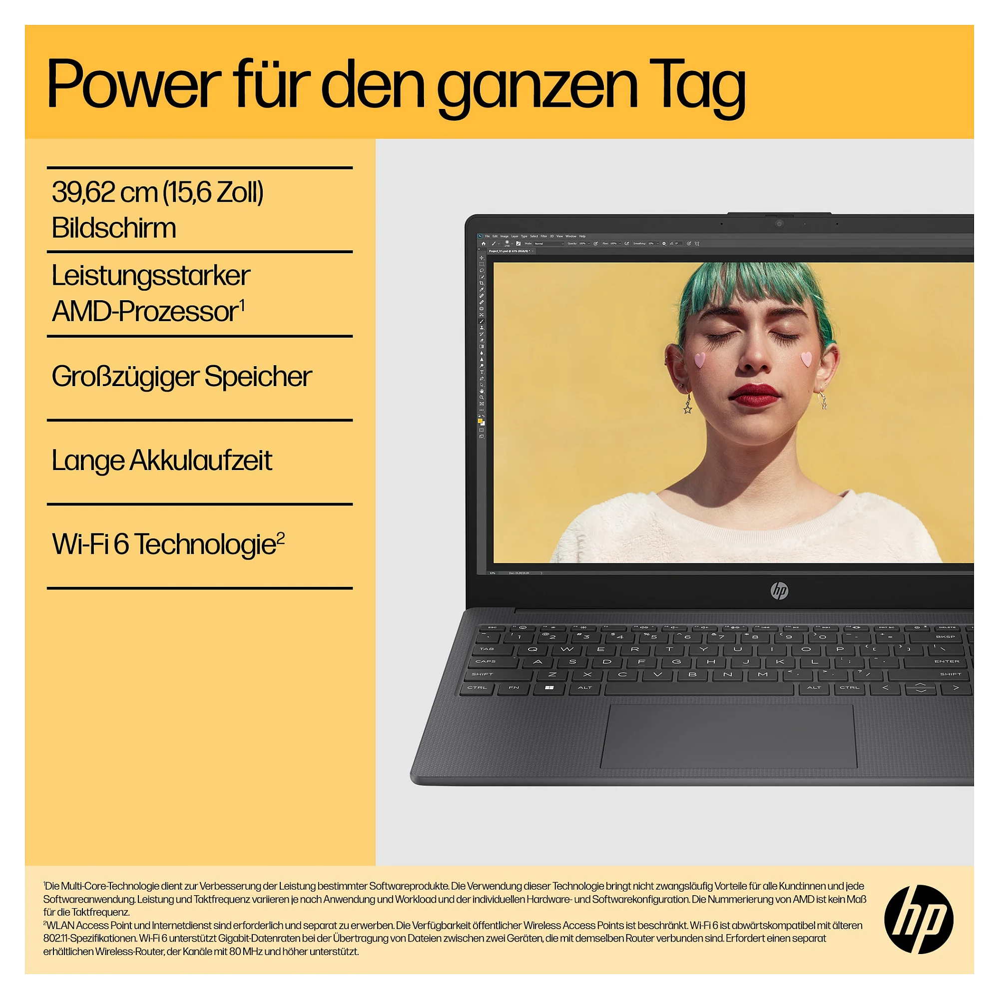HP 15 fc0676ng AMD Ryzen  7 7730U Laptop 39 6 cm  15 6   Full HD 16 GB DDR4 SDRAM 1 TB SSD Wi Fi 6  802 11ax  Windows 11 Home Silber Laptops & Notebooks