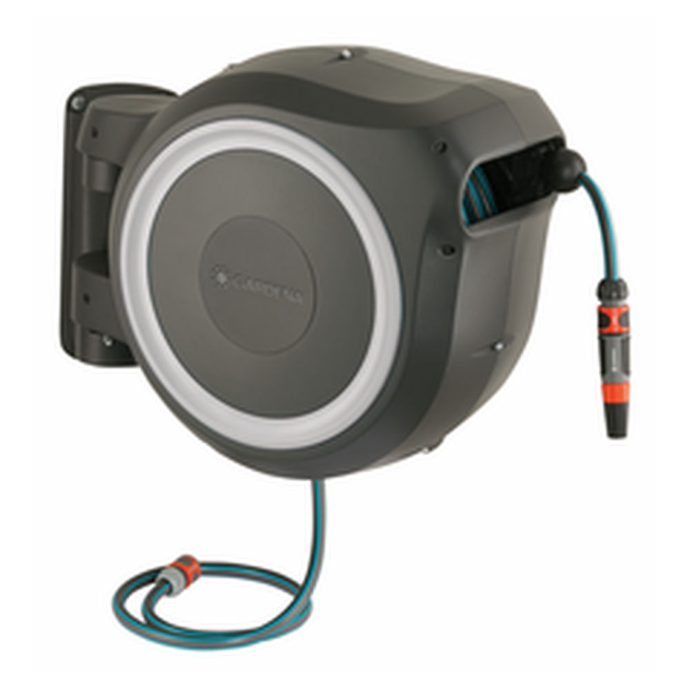 GARDENA Wand Schlauchbox RollUp M L  weiss  25 m Gartenbewaesserung