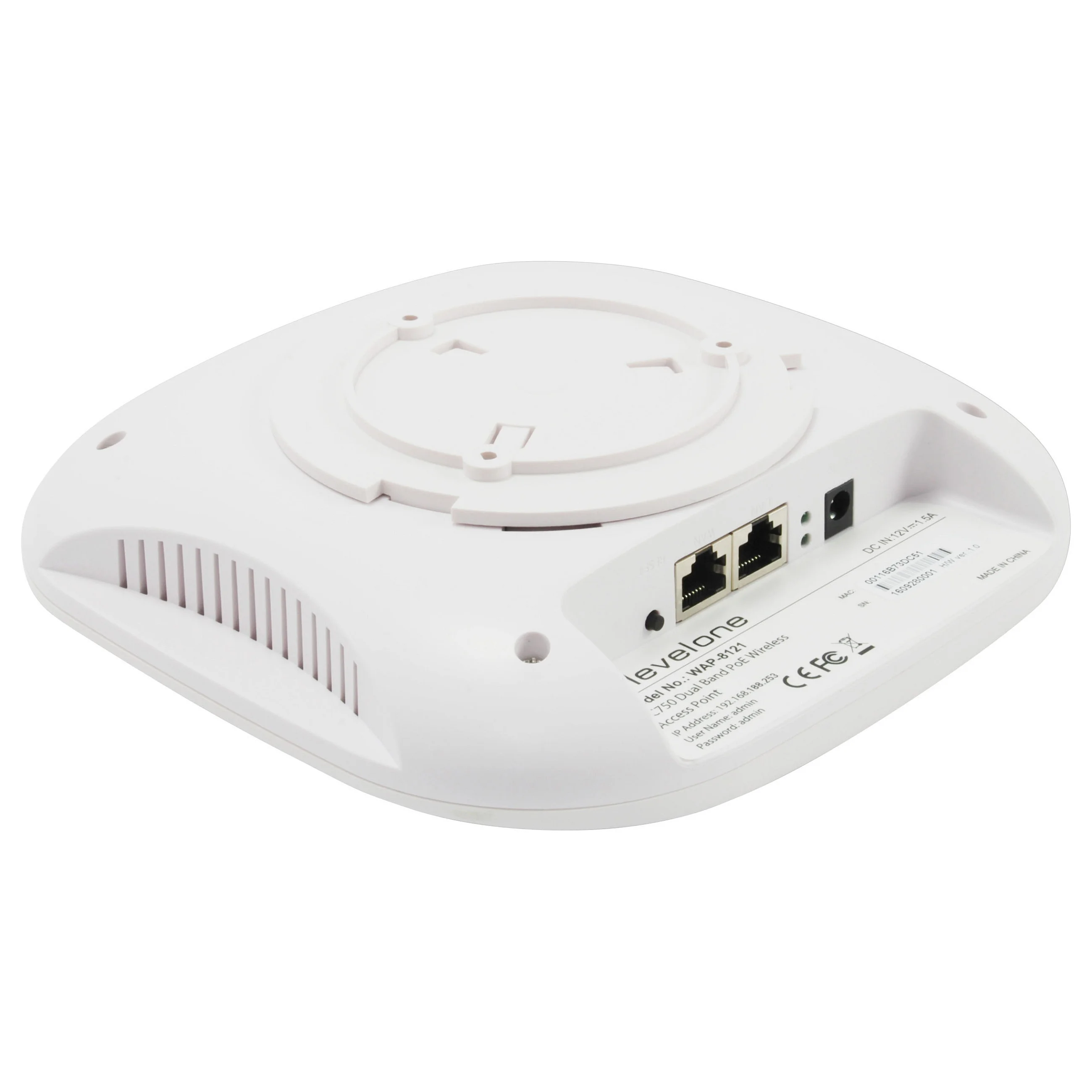 LevelOne WAP 8121 WLAN Access Point 433 Mbit s PoE Weiss   2 4 GHz   802 11n Access Points