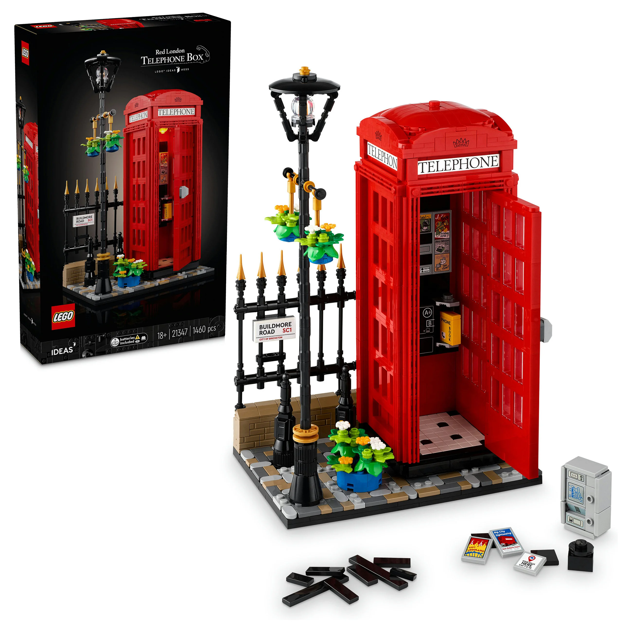 LEGO Ideas Rote Londoner Telefonzelle 21347 Spielwaren