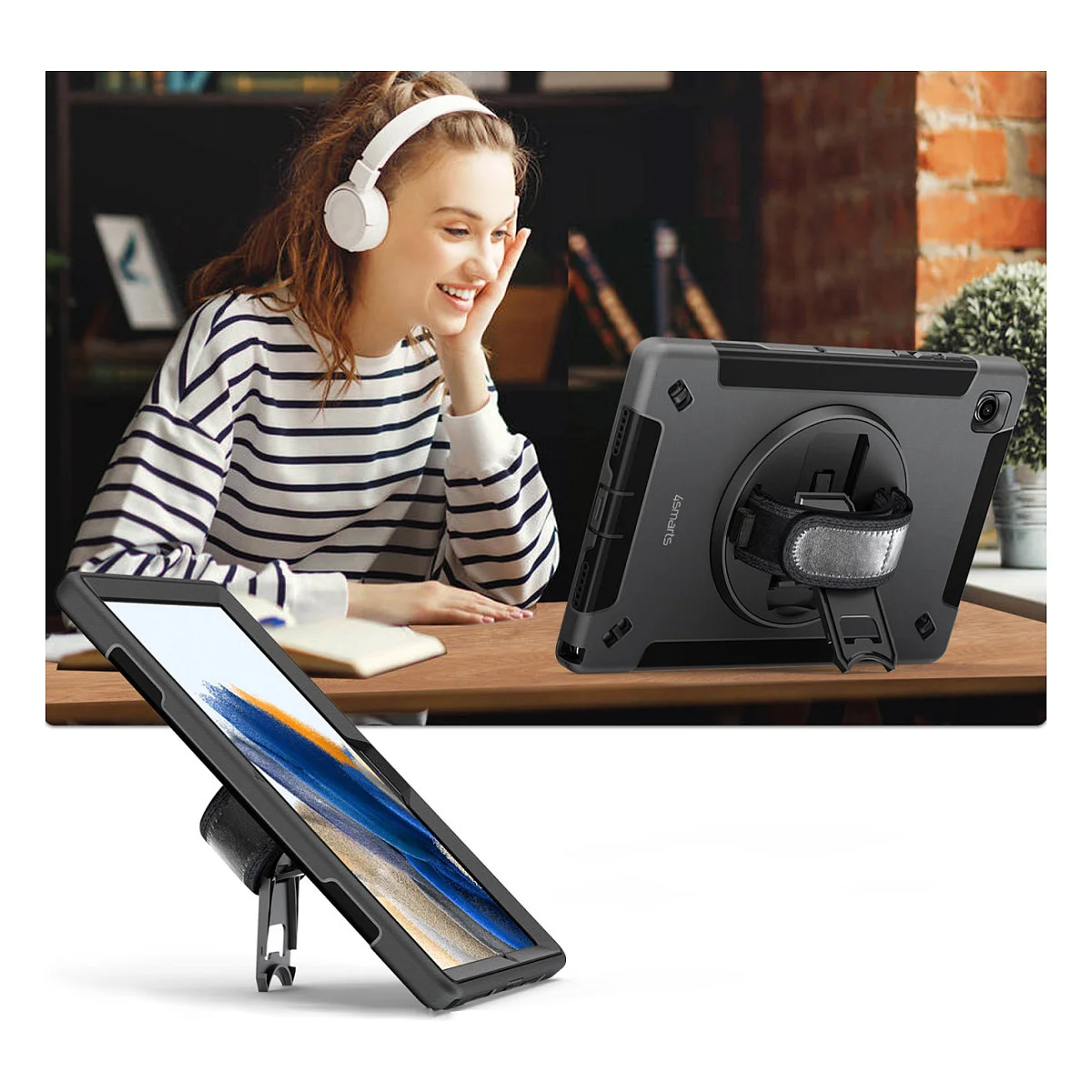 4SMARTS Rugged Case Grip fr Samsung Galaxy Tab A9 Notebook & Tablet Zubehoer