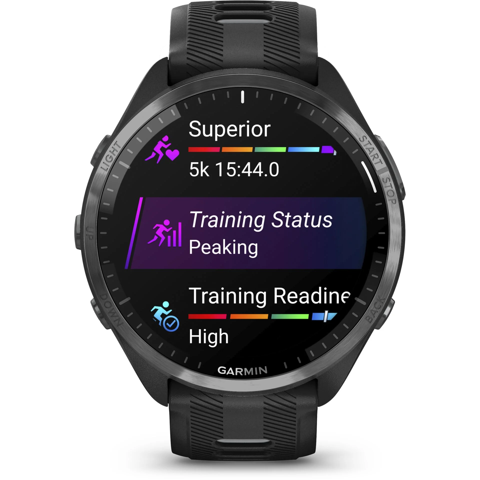 Garmin Forerunner 965 Schwarz Hellgrau Smartwatches & Fitnesstracker