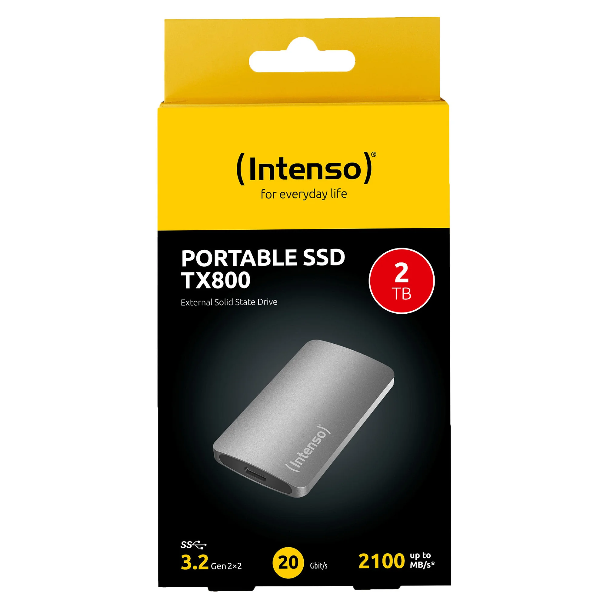 Intenso externe SSD TX800 2TB USB 3 2 USB C 2100MBs Alu anthra Speichermedien