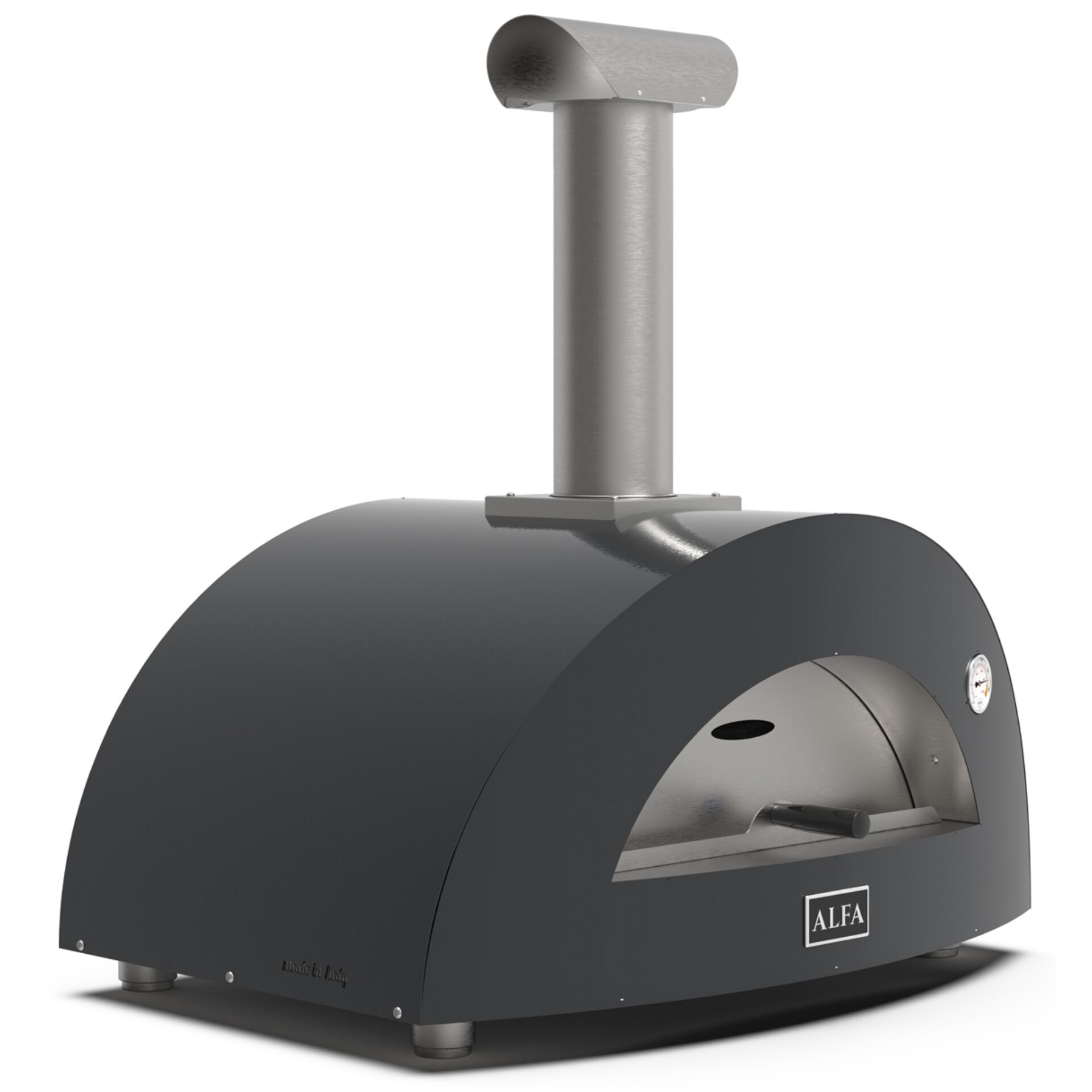 Alfa Forni Moderno 2 Pizze Holz Schiefer Grau Grills