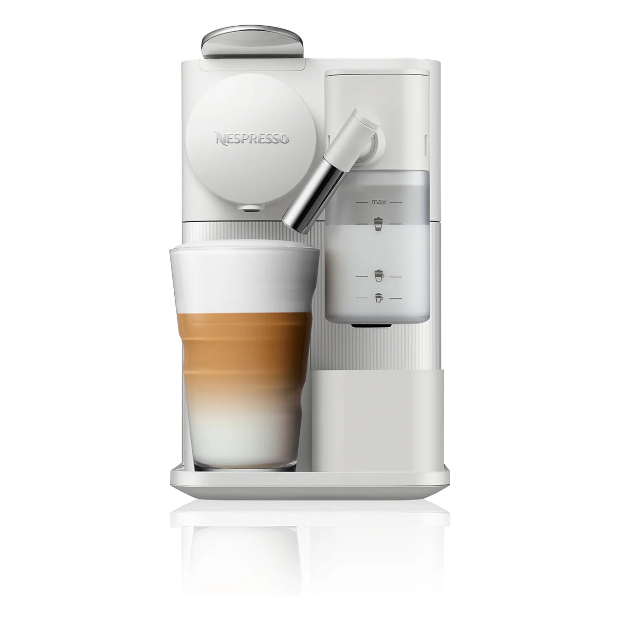 Delonghi Nespresso Kapselmaschine Lattissima One EN510 W wei  Kapselmaschinen