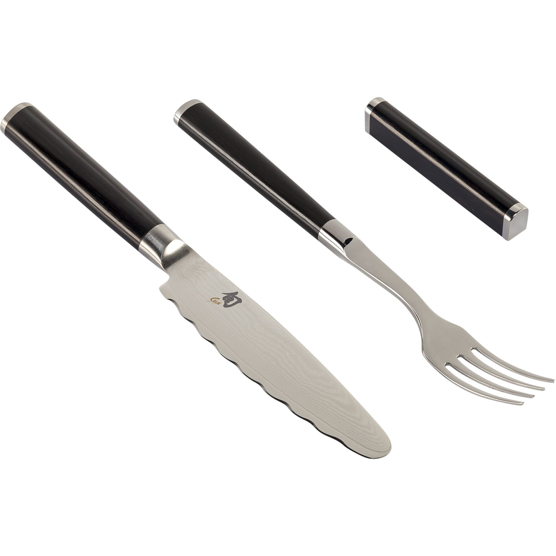 KAI Shun Besteckset 3 tlg Gabel  Messer  Baenkchen Besteck & Aufbewahrung