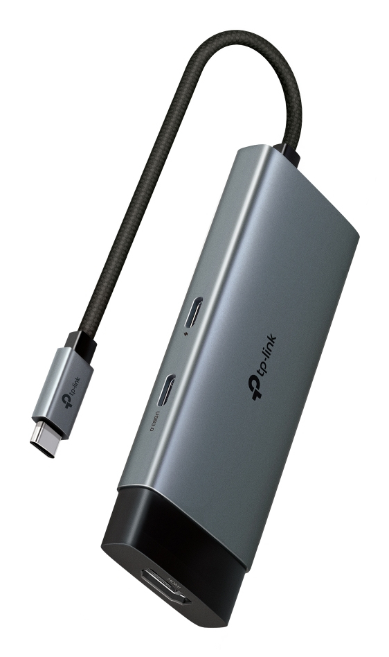 TP Link UH5020C Schnittstellen Hub USB Typ C 5000 Mbit s Grau Netzwerk