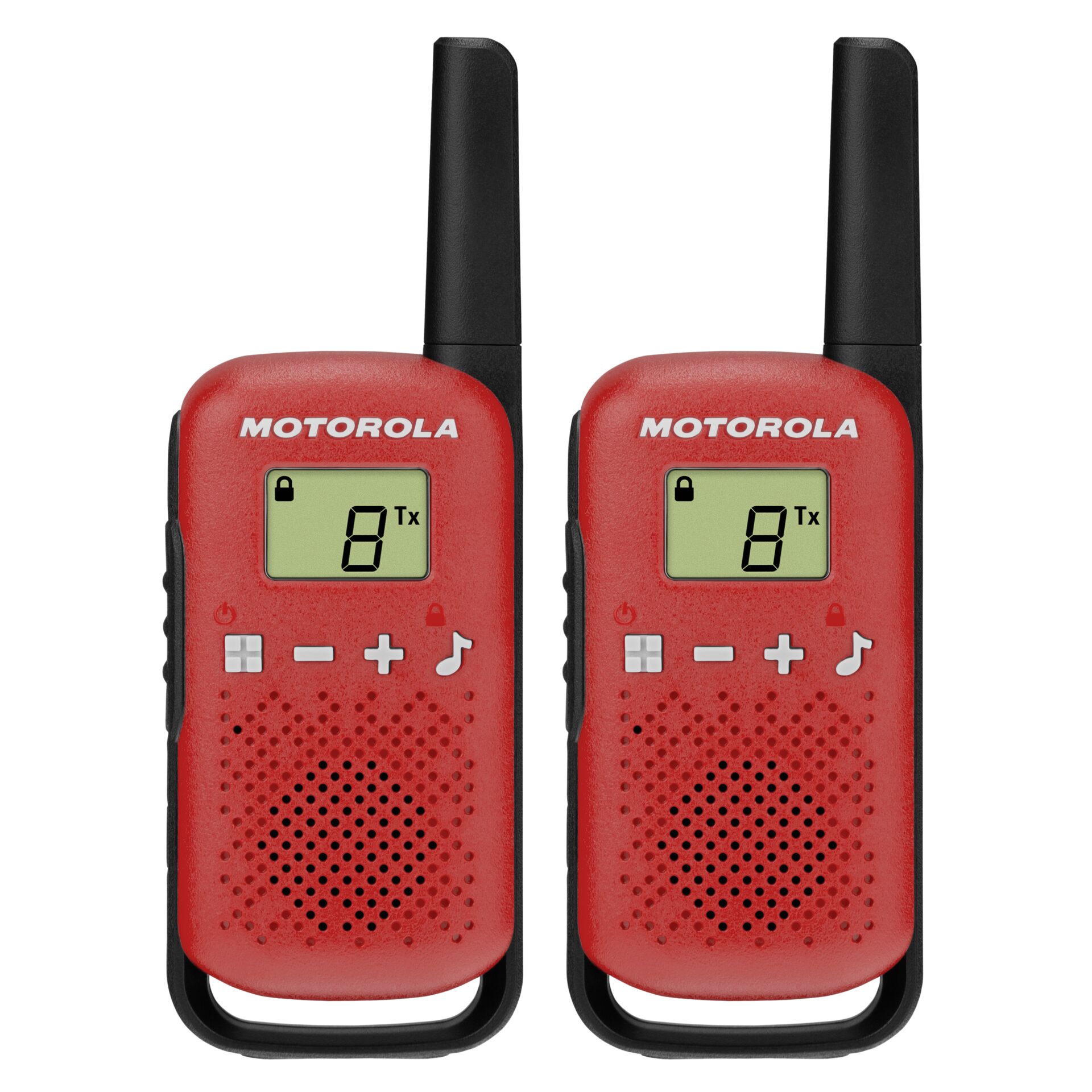 Motorola TALKABOUT T42 Funksprechgeraet 16 Kanaele Schwarz  Rot Video & Audio