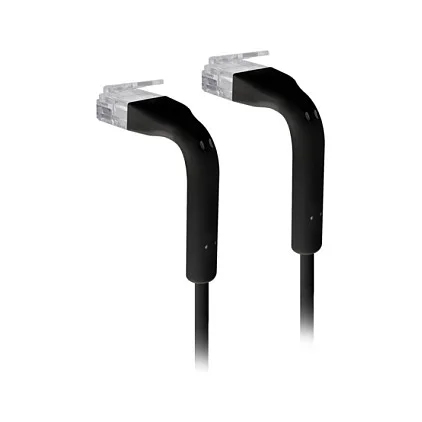 Ubiquiti UniFi Patchkabel Cat6 30cm Schwarz Netzwerkkabel   30cm   Schwarz Netzwerk-Kabel