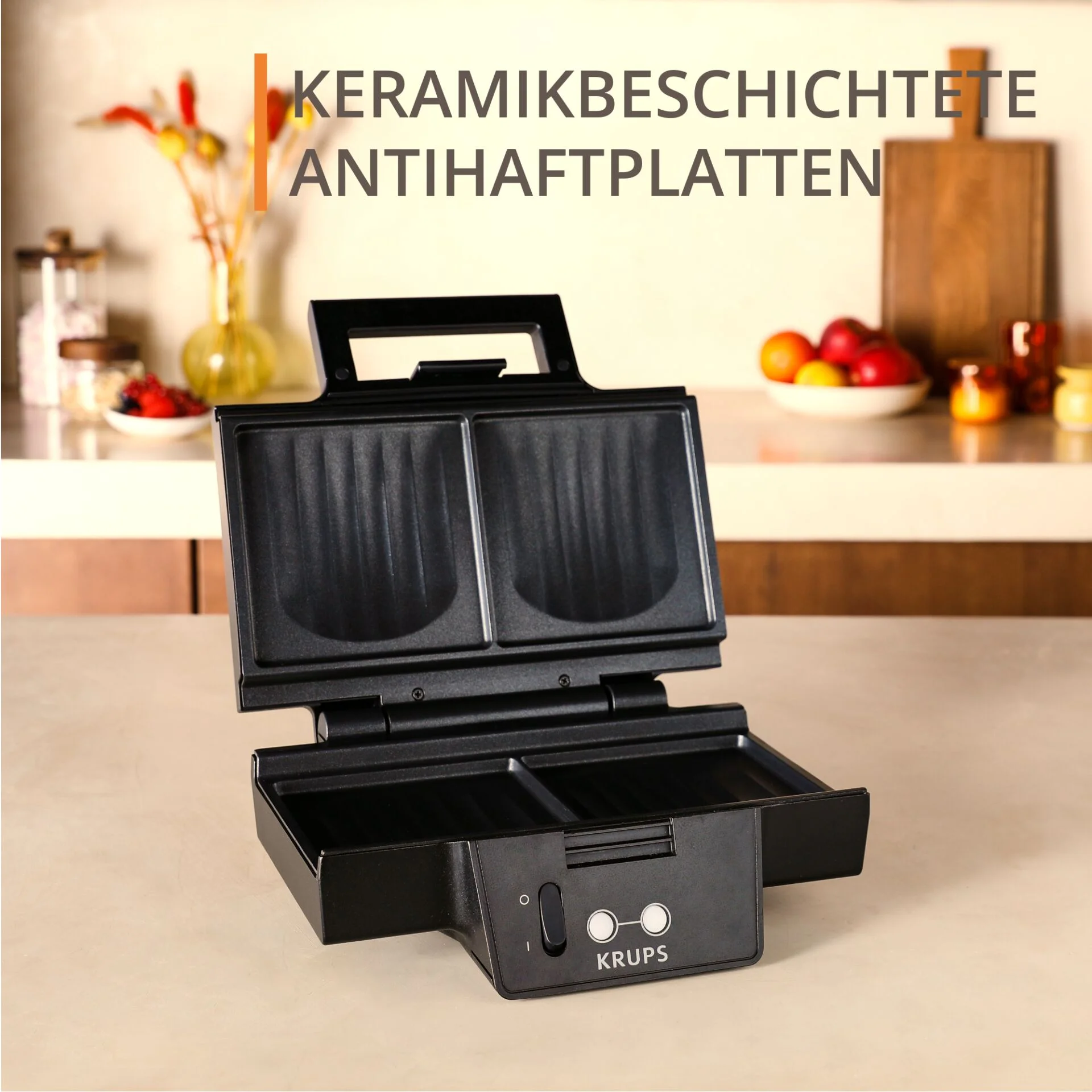 Krups FDK 462 Sandwichmaker schwarz Toaster