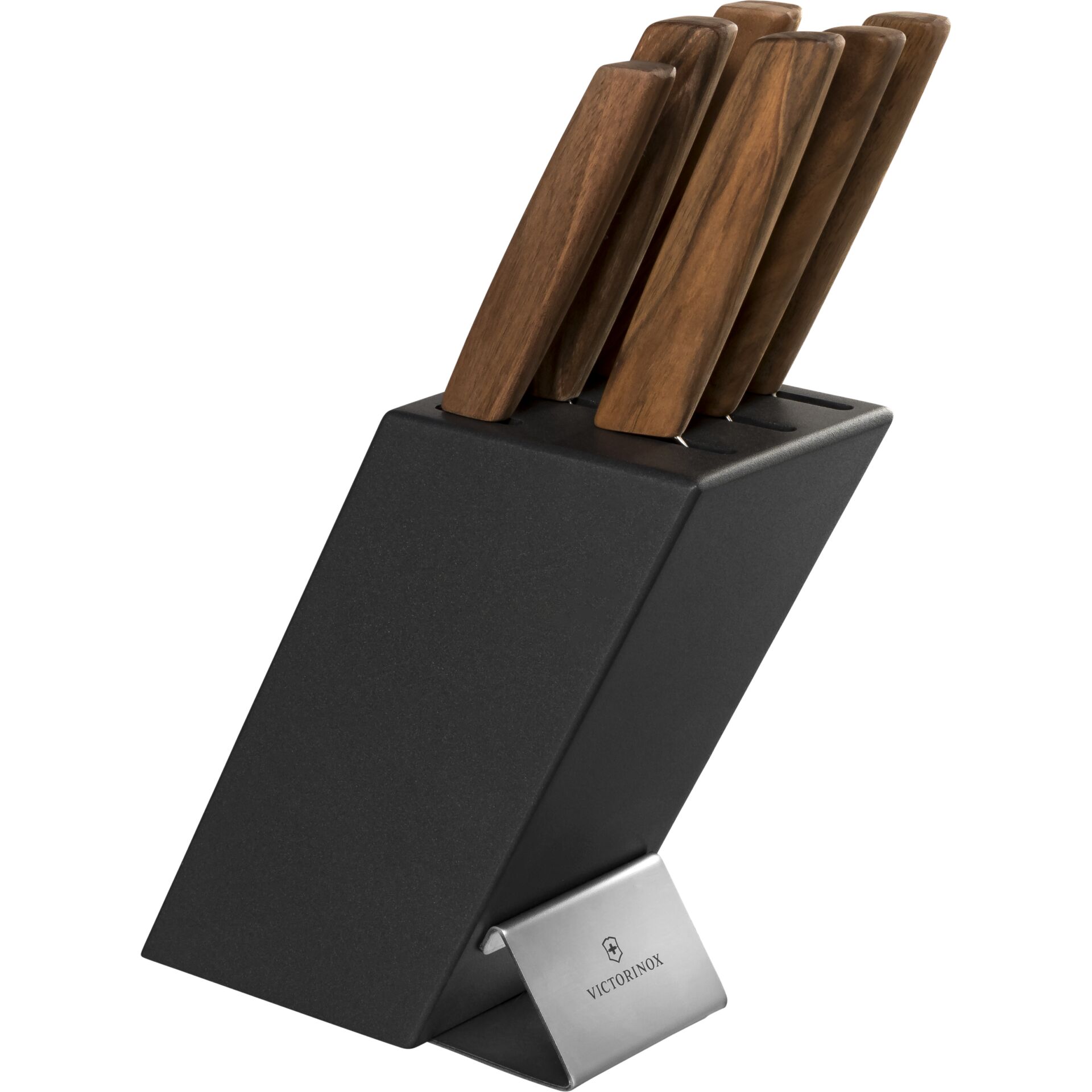 Victorinox Swiss Modern Messerblock Buchenholz 6 tlg Besteck & Aufbewahrung