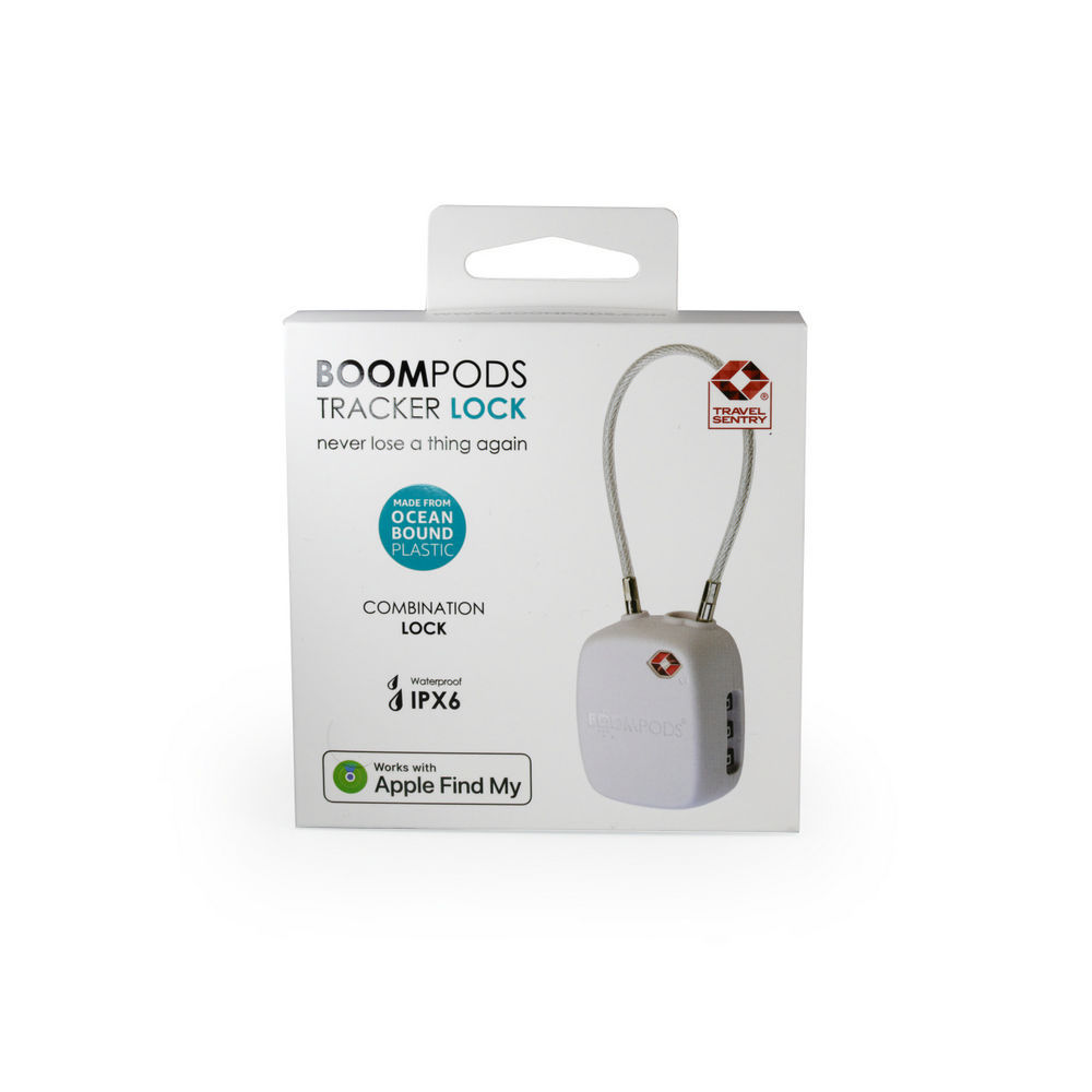 Boompods Boomtag TSA Lock  Weiss Handys & Tablets
