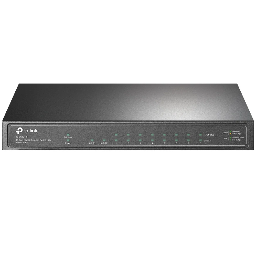 TP Link Switch TL SG1210P 10 Port Gigabit PoE Switches