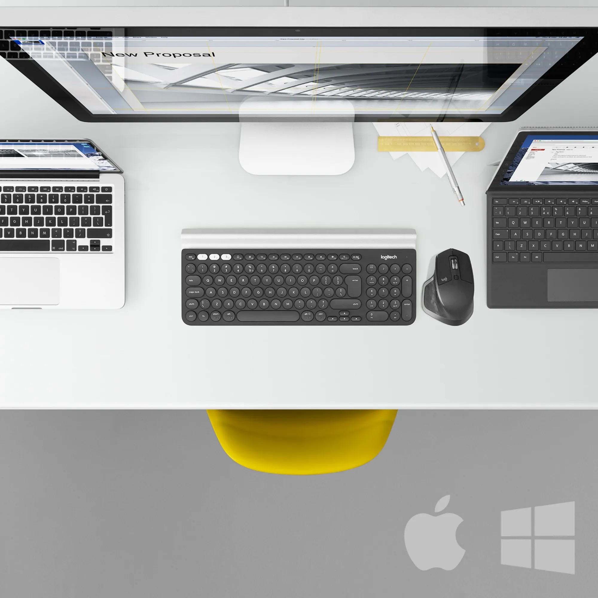 Logitech MX Master 2S RF Wireless Mouse 1000DPI Graphit Tastaturen & Maeuse