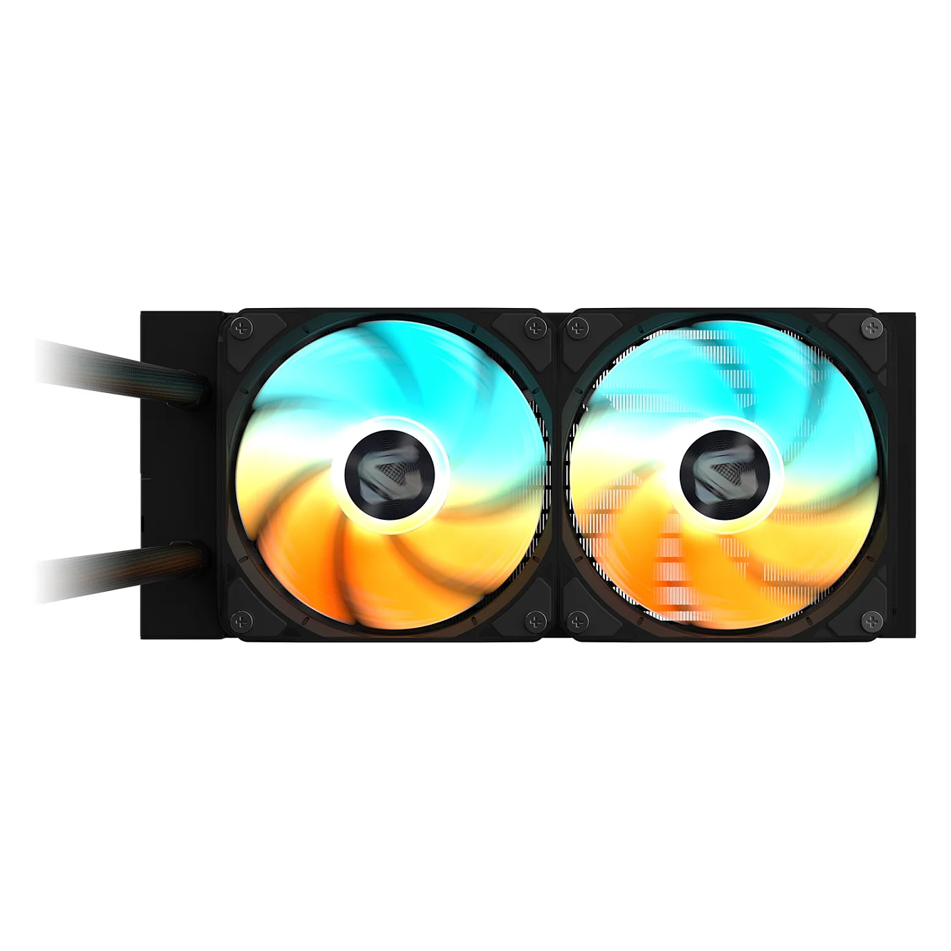 GIGABYTE GAMING 240 Fluessigkeitskuehler fuer CPU   2x120mm ARGB Luefter  Schiebe Verriegelungsmechanismus  DAISY CHAIN  Kompatibel mit Intel LGA 1851 und AMD AM5 PC-Komponenten