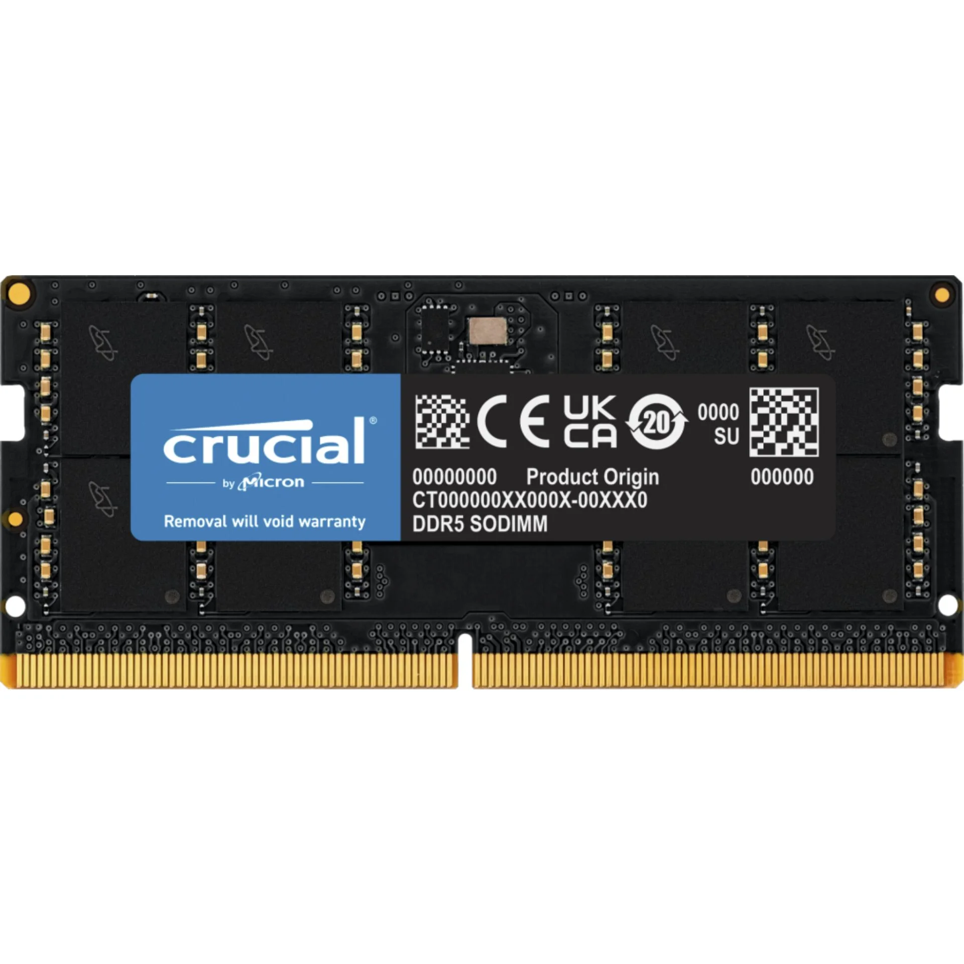 Crucial DDR5 4800 32GB SODIMM CL40  16Gbit  Speichermedien