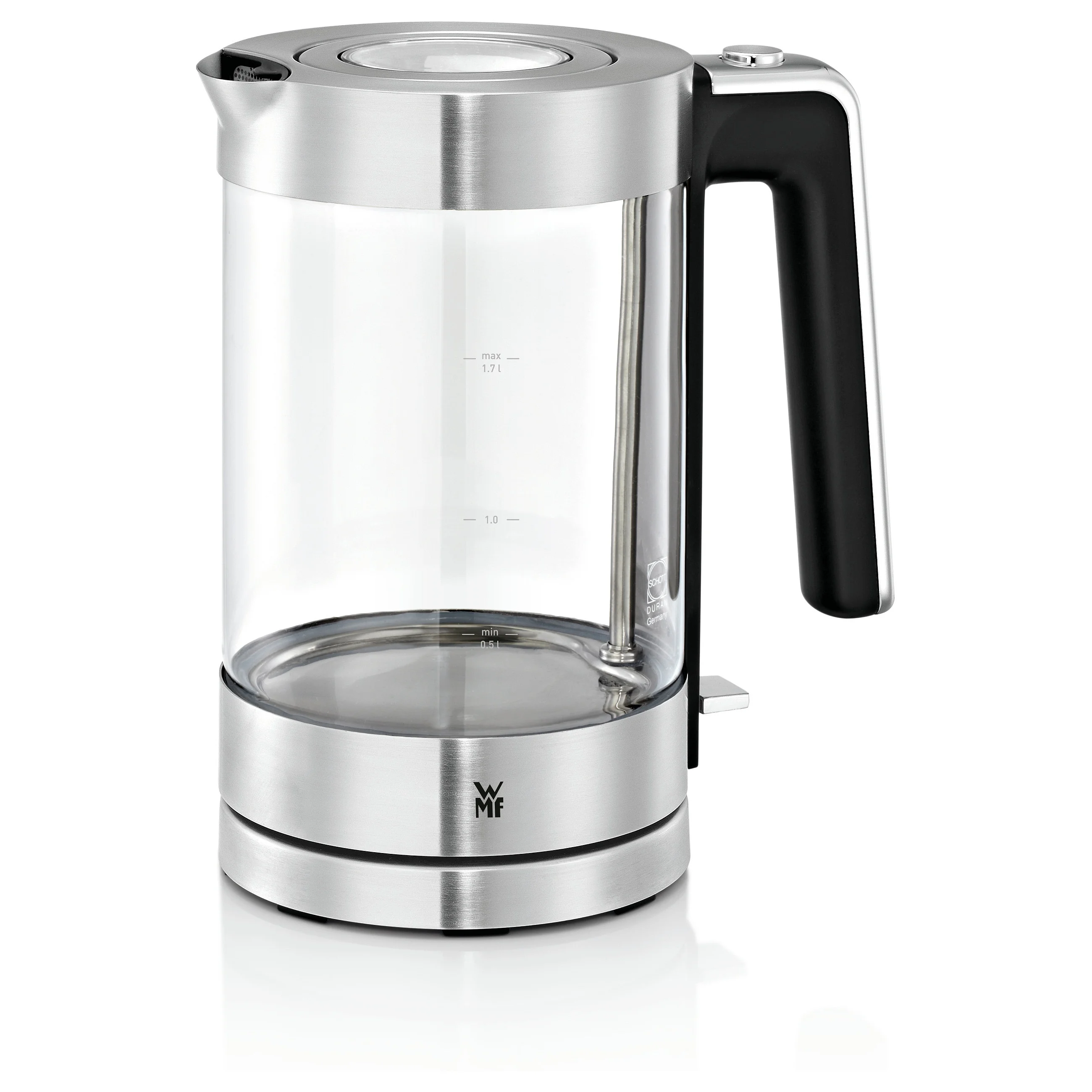 WMF Lono 0413150011 Wasserkocher 1 7 l 3000 W Chrom  Transparent Kuechenkleingeraete