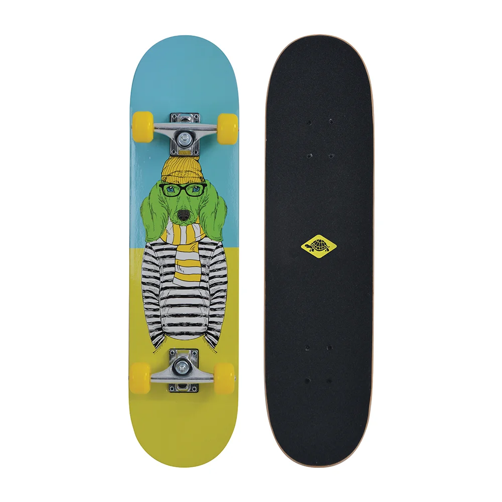 Schildkroet Skateboard Kicker 31 Green Dog Roller & Skateboards