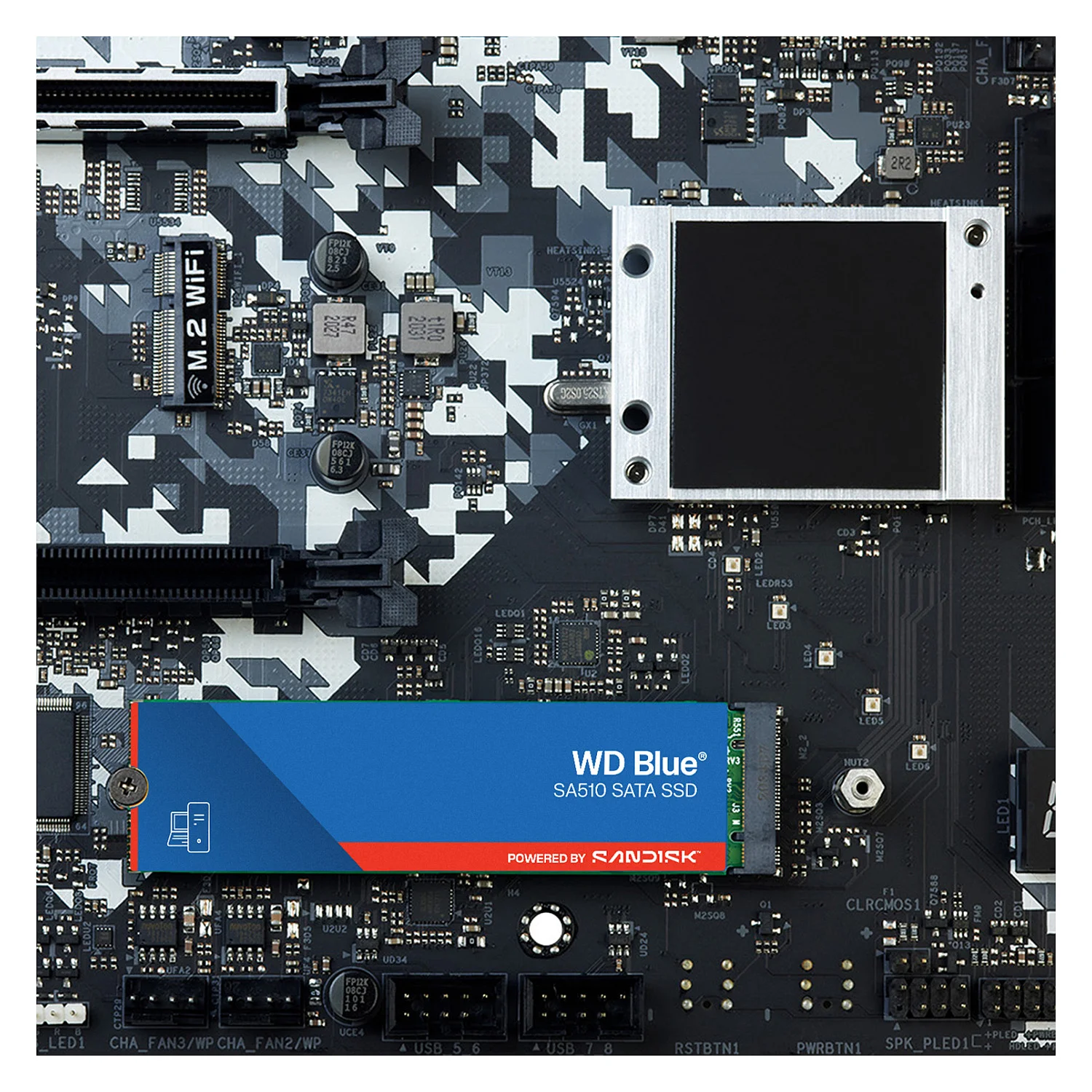 Western Digital M 2 500GB WD Blue SA510 Speichermedien